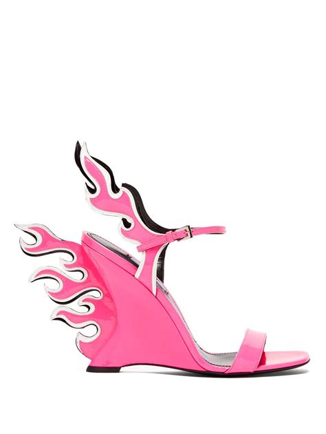 prada pink high heels